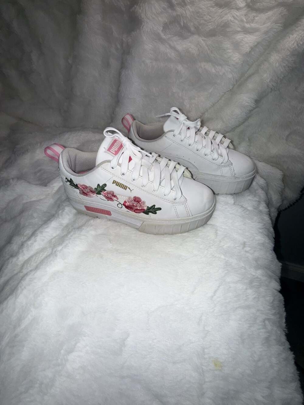 Puma Cali Star Floral Platform Sneakers Women's Size 7